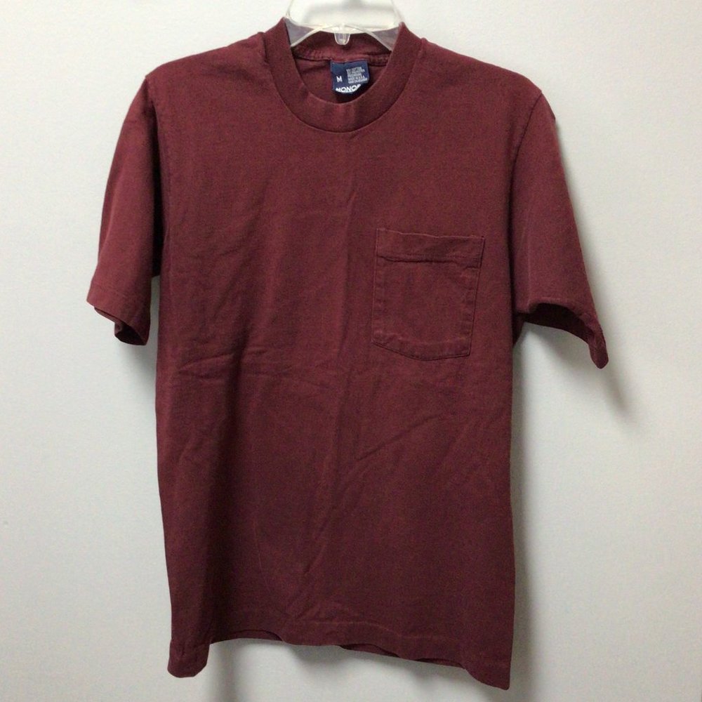 Honors - Men's Maroon colored t-shirt with left chest pocket